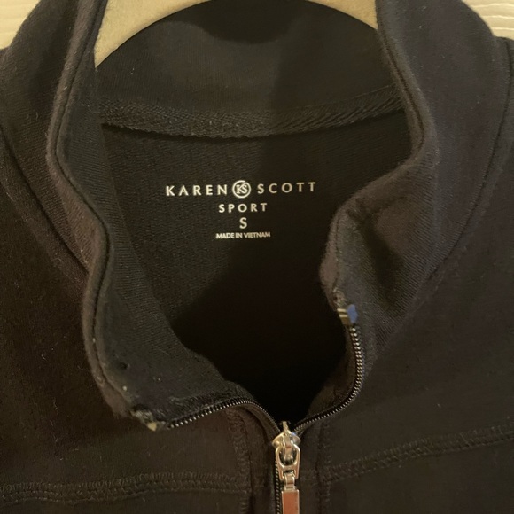 Karen Scott Zip Up Vest size small - Picture 5 of 5